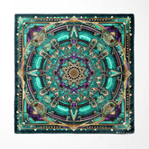 NEON MANDALA SILK ASCOT AND POCKET SQUARE SET – PREMIUM COLLECTION